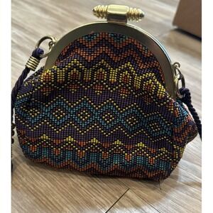 Duro Olowu Womens Multicolor Print Shoulder Strap Purse Bag - Problem With Strap